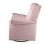 Fauteuil rose confortable avec garniture cloutée et coussin amovible - Pour la chambre à coucher
