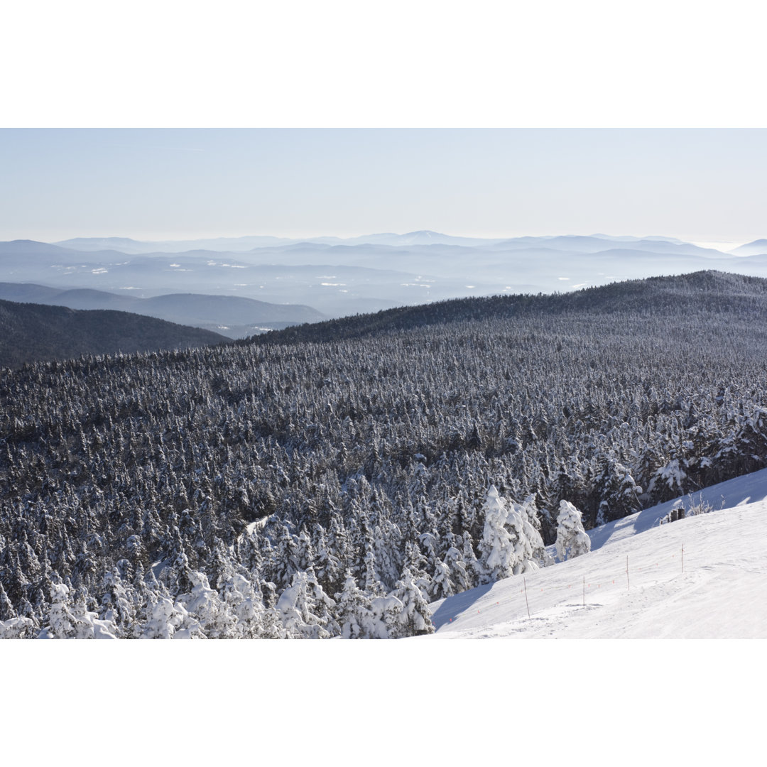 Killington Winter Vista von Matejphoto - Kunstdrucke auf Leinwand ohne Rahmen