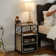 Nightstand with Charging Station End Side Tables with Storage Drawers and USB Ports & Power Outlets