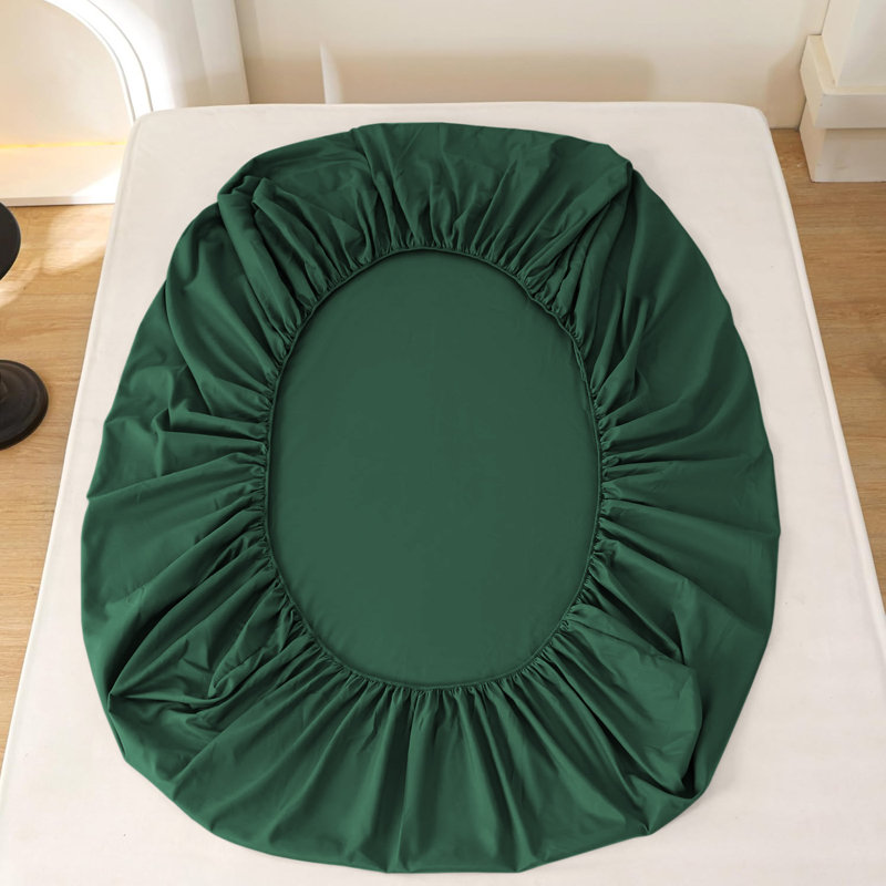 Super Soft Extra Deep Pocket Microfiber Brushed Fitted Sheet, Super King (6'), Emerald