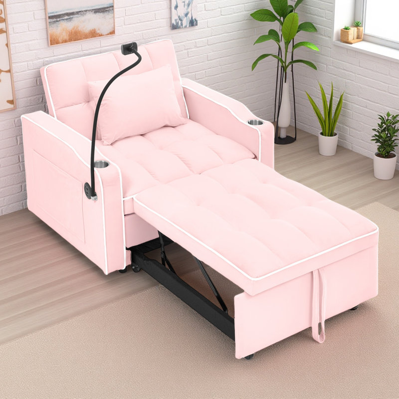 Canapé-lit convertible Canapé-lit Canapé-lit coulissant réglable Canapé-lit pliant multi-poches pour le salon Chambre petit espace, canapé-lit 3 en 1