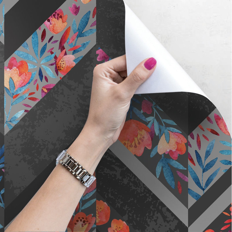 Keyannah 2.5m x 2.5m Matte Peel & Stick Mural, 152 x 104cm