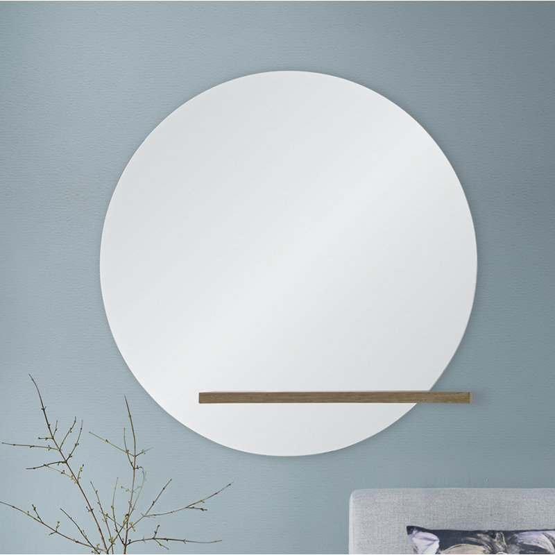 Beacon Flat Wall Mirror with Shelves