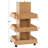 Utility Cart with Shelf and Universal Wheels, 3-Tier Tool Storage Trolley-78545089