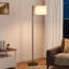 Lampe sur pied arquée 61,4 po avec interrupteur au pied et 3 températures de couleur-881278891