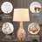 Denamarie 25.5" H Shell Table Lamp