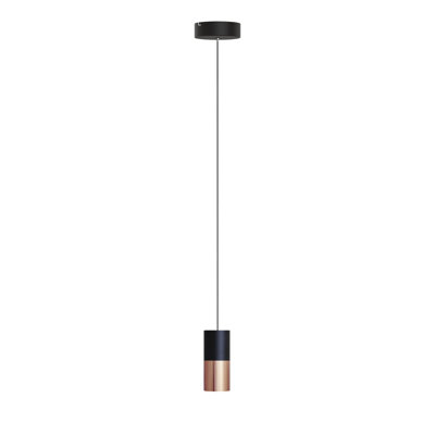 Luminaire suspendu cylindrique à 1 lumière DEL Grecia