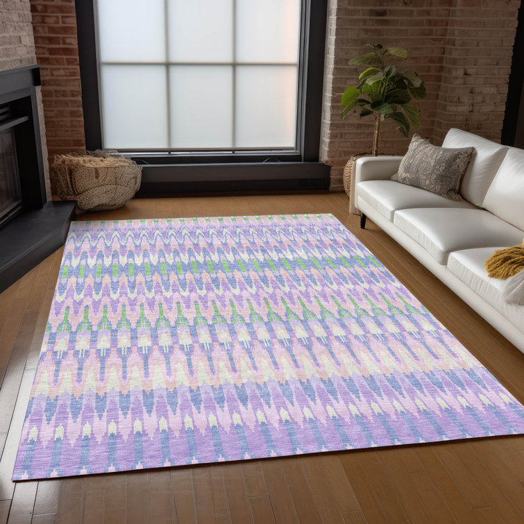 Malek Washable Abstract Indoor / Outdoor Rug