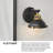 Kyoto 3 - Light Dimmable Black/Brass Vanity Light