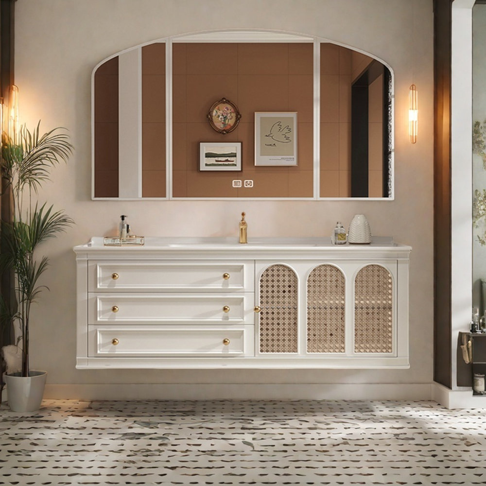 Backop French light luxury retro style bathroom cabinet - Wayfair Canada