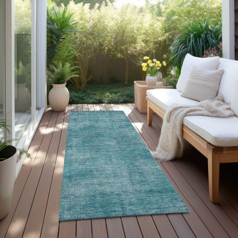 Chayden intérieur / extérieur lavable à la machine ACN1018, Tapis de couloir 2 pi 3 po x 7 pi 6 po