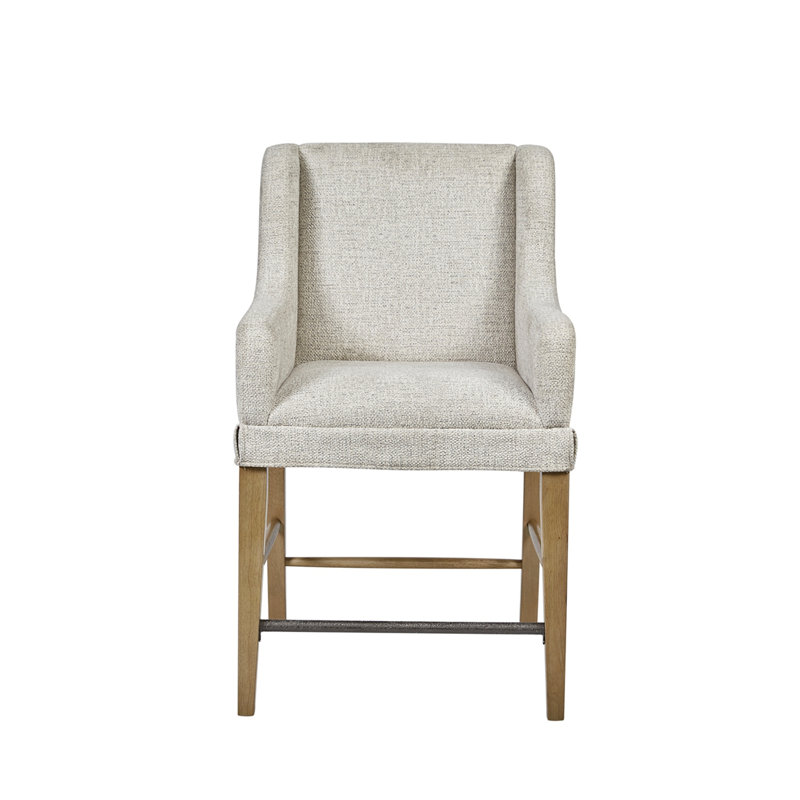 Tabouret de comptoir rembourré (ensemble de 2), Havane clair