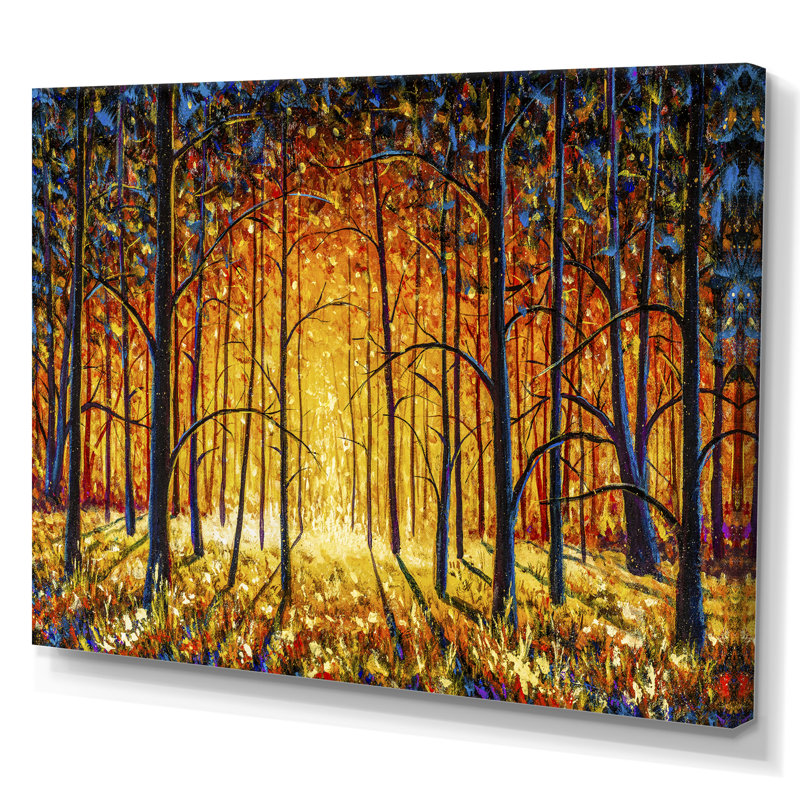 «Path To The Enchanted Forest II», reproduction encadrée sur toile, H 8 po x l 12 po x P 1 po, Toile tendue