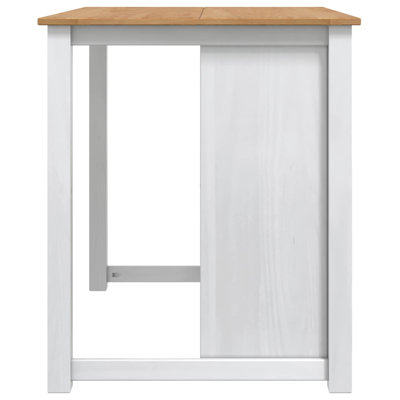 Kitchen Island Set with Drawer PANAMA 2 pcs Solid-Pine Trolley Rolling