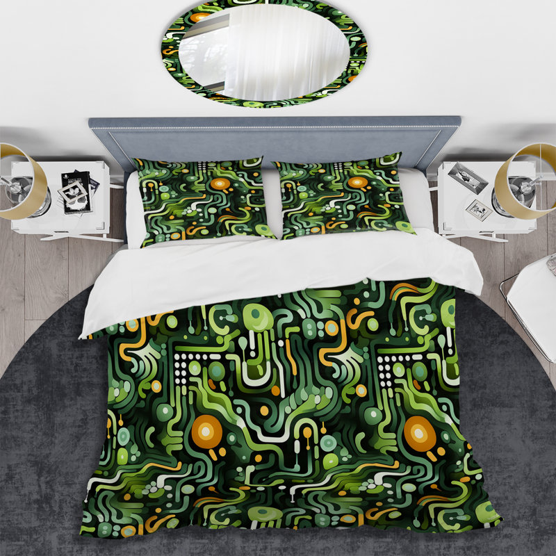 Literie Quwanda, Housse de couette simple + 1 taie décorative stan