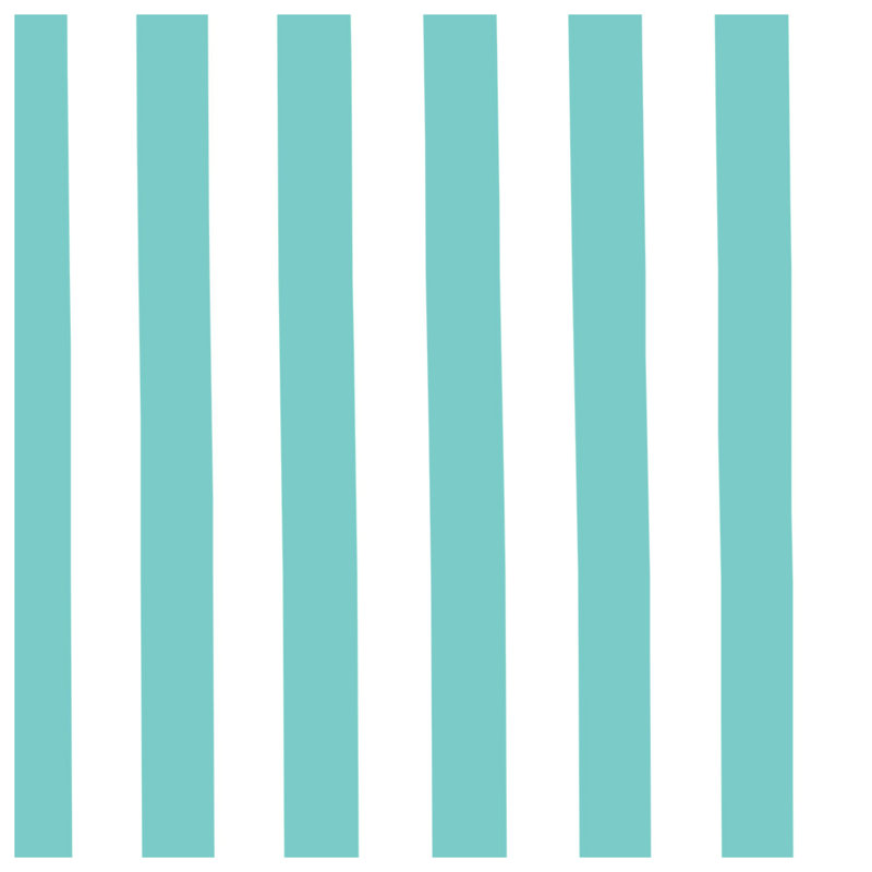 Teal Vertical Stripes Blankets, 50in W x 60in H