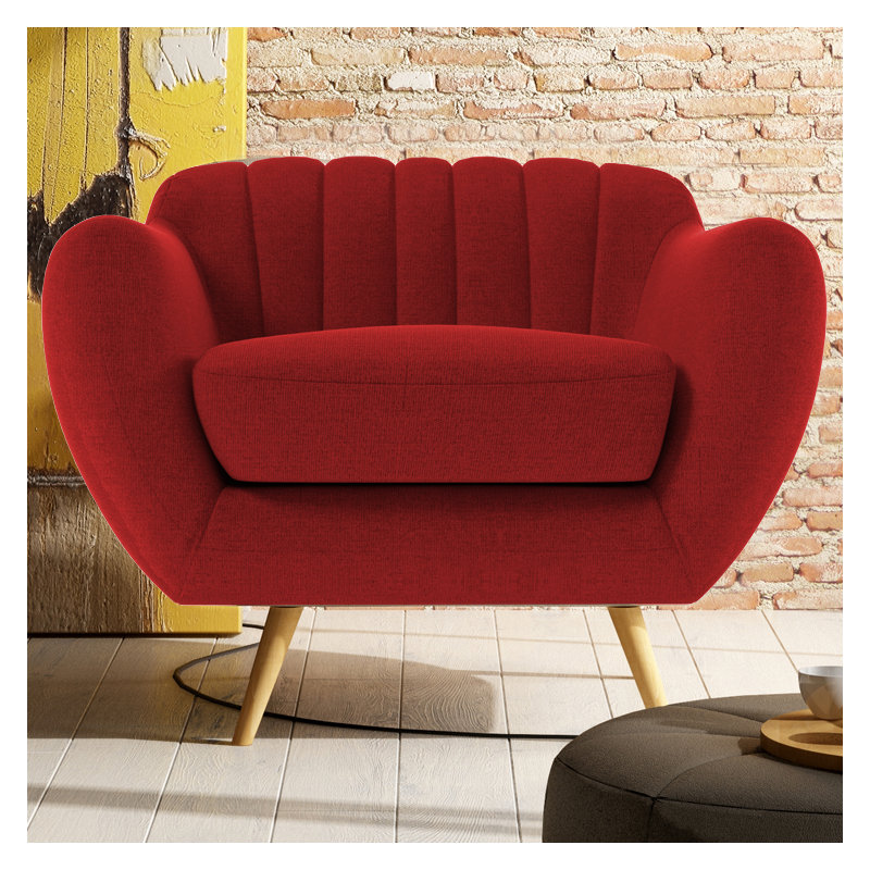 Katharine Upholstered Armchair, Ibiza Dark Red