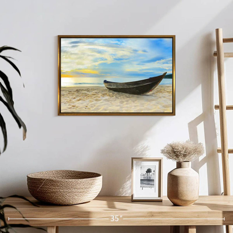 Avrielle brise, Cadre flottant doré, 19 po x 13 po