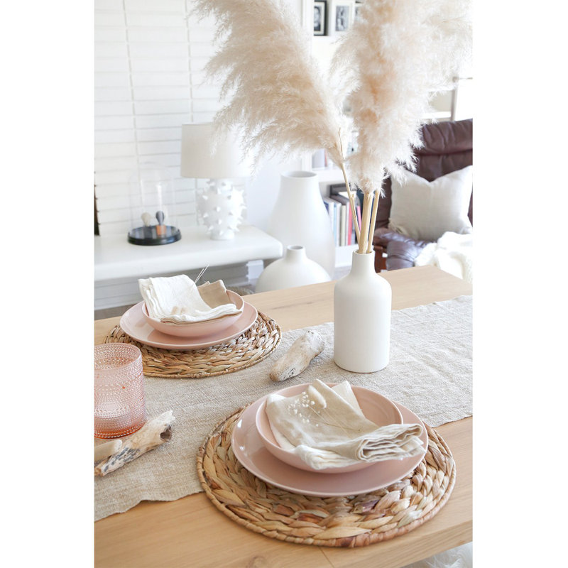 Glenn Cotton Blend Square Napkins, Natural