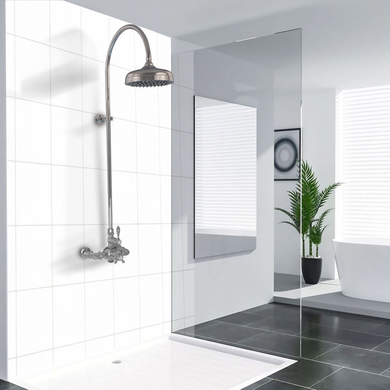 Exposed Thermostatic Shower System (P1087) by Strom Living, Chrome
