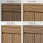 Armoire buffet moderne à cannelures élégantes 29,1 po avec 1 tiroir et 2 tablettes réglables-846006203