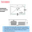 Station de travail 30 po x 18 po à évier simple en acier inoxydable 304 avec accessoires-115355014