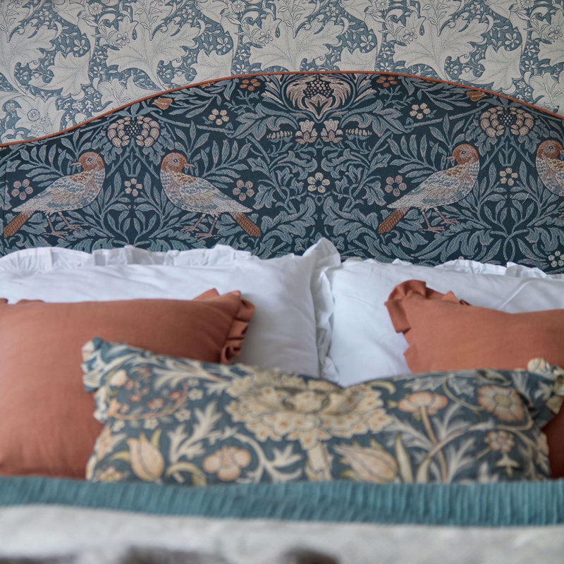Emery Walker's House Trent Fabric, Madder/Webb's Blue