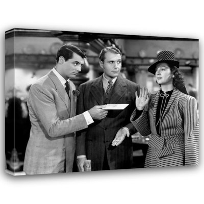 Hollywood Photo Archive Gallery Wrapped Canvas Art Titled: Cary Grant, His Girl Friday (64_488999)