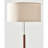 Carter 65 in. Mid-Century Modern LED Energy Efficient Floor Lamp with Fabric Drum Shade