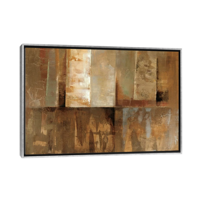 Aspen par Silvia Vassileva - reproduction d'art, H 26 po x l 40 po x P 1,5 po, Toile avec cadre argenté, Aucun mat