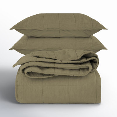 French Linen Quilt Set