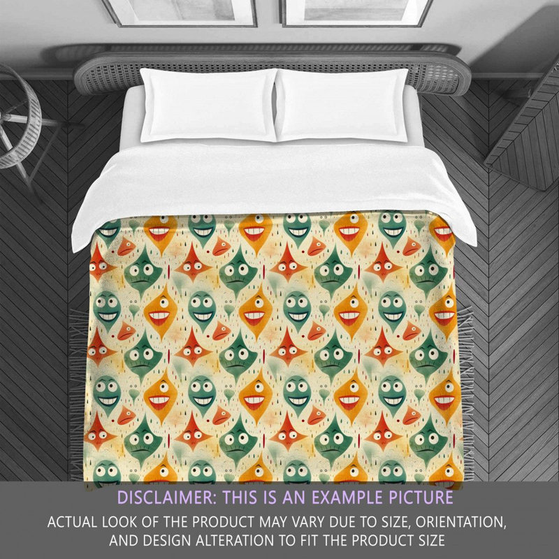 Funny Styles Yellow Comforter, Queen Comforter