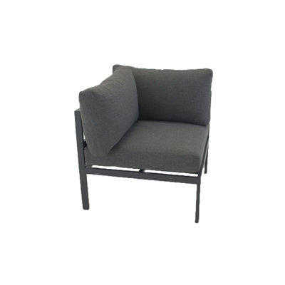 Doney 97cm Wide Metal Patio Sectional with Cushions