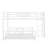L-Shaped Metal Twin Over Full Size Bunk Bed-106001689