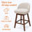 Detweiler Modern Upholstery 26"H Swivel Counter Stool