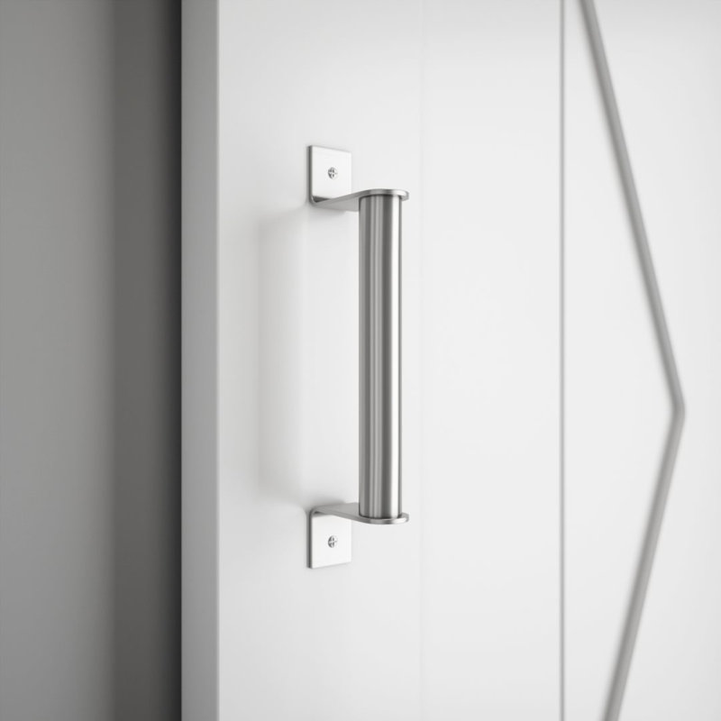 14th Street Barn Door Handle, Brushed Nickel
