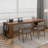 Light-walnut Rectangular Solid Wood desk-117064781