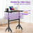 Mobile Adjustable Height Laptop Standing Desk – Portable Computer Desk With Lockable Wheels, 6 Height Settings, Triangular Leg Design, Perfect For Walking Pad-222515914