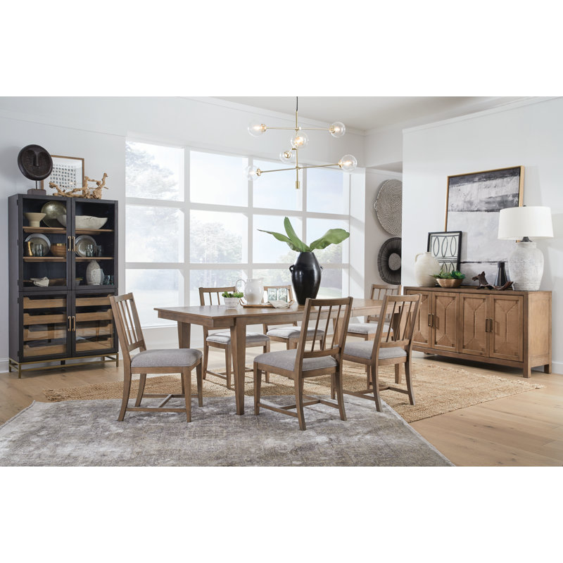 Melita Dining Side Chair w/ Upholstered Seat, White