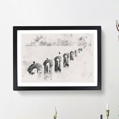 Perched Pigeons - Framed Print