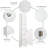 Tall Bathroom Storage Cabinet/Freestanding Linen Tower With 3-Tier Open Adjustable Shelf And Cupboard, White