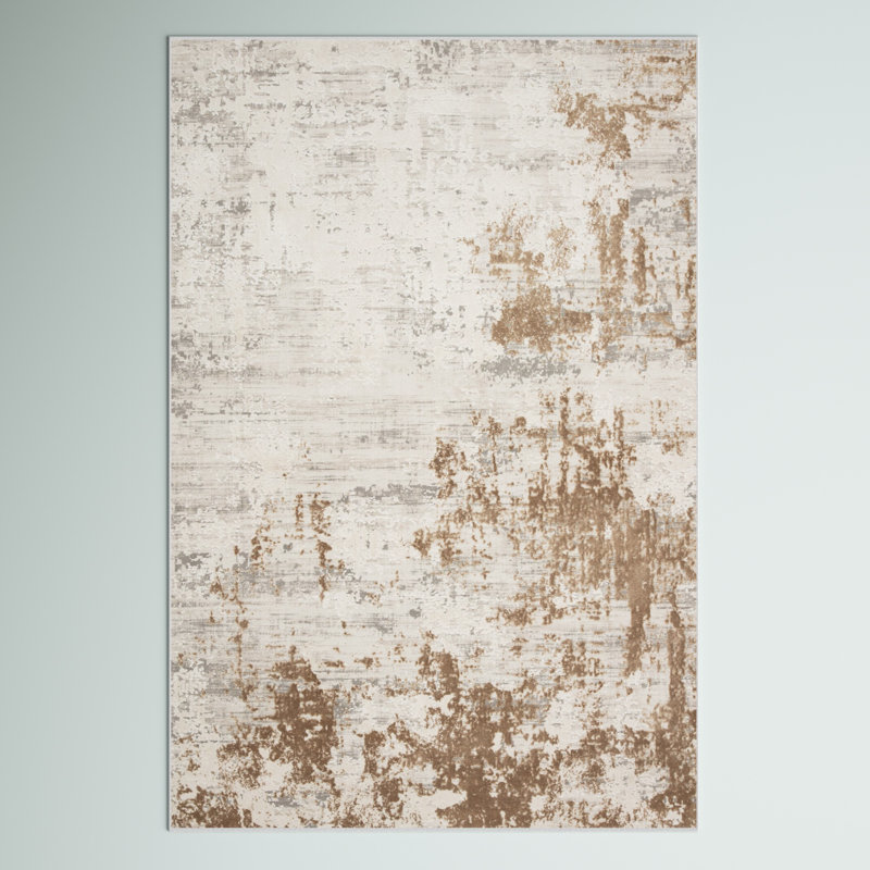 Abstract Indoor Rug, Rectangle 8'10" x 11'9"