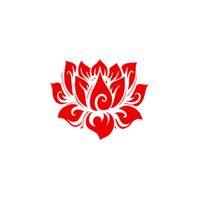 Décalcomanie murale yoga lotus