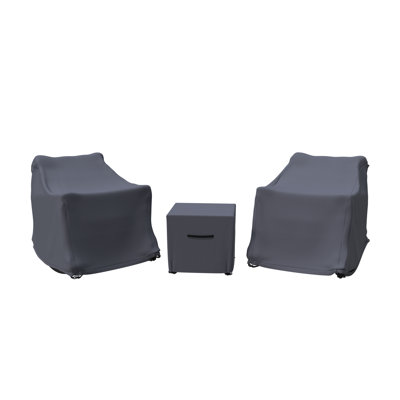 Aljaquan Metal Outdoor Bistro Conversation Set Patio Furniture Covers by Latitude Run