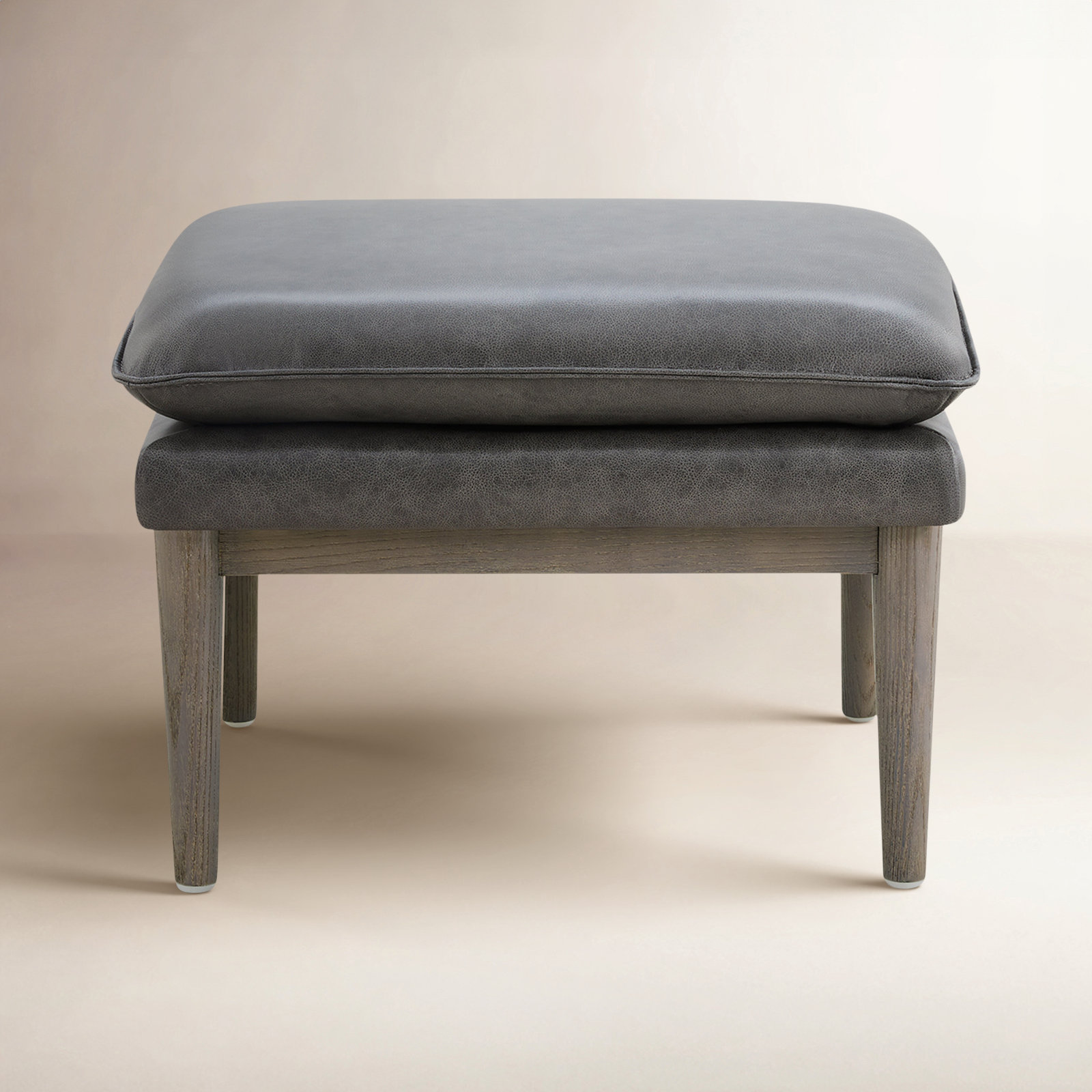 Abbyton Genuine Leather Ottoman