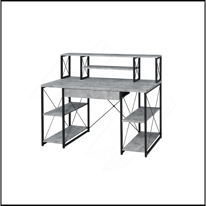 All Purpose Gray Finish Writing Desk