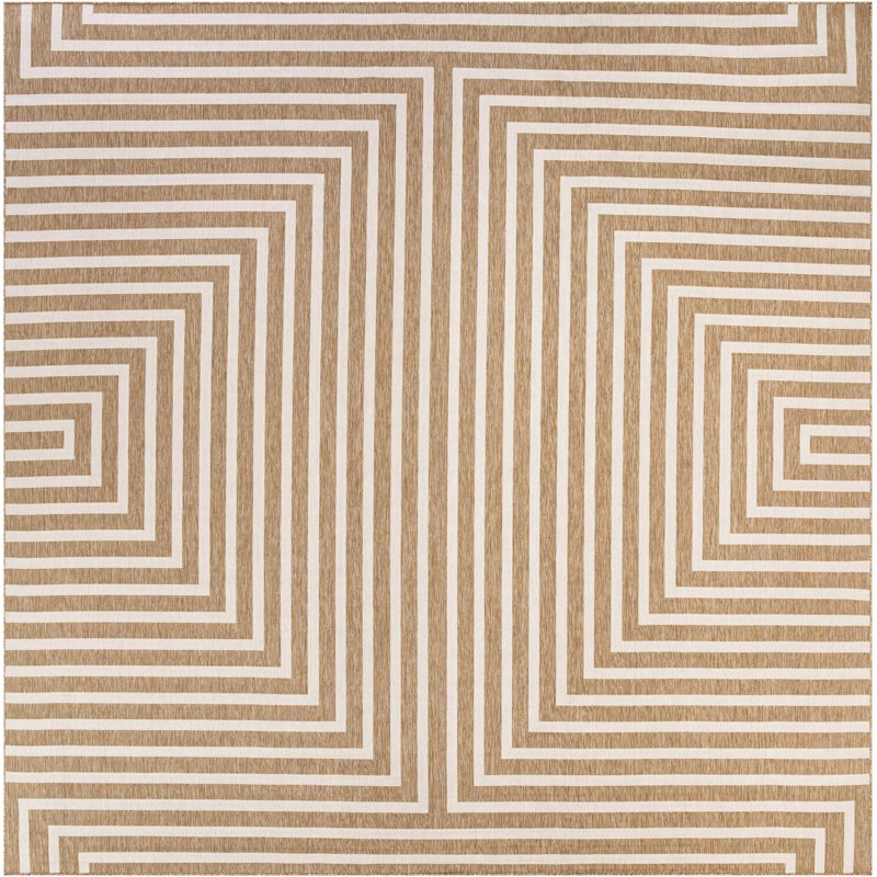 Tapis contemporain Nykeia, Carré 13 pi 1 po