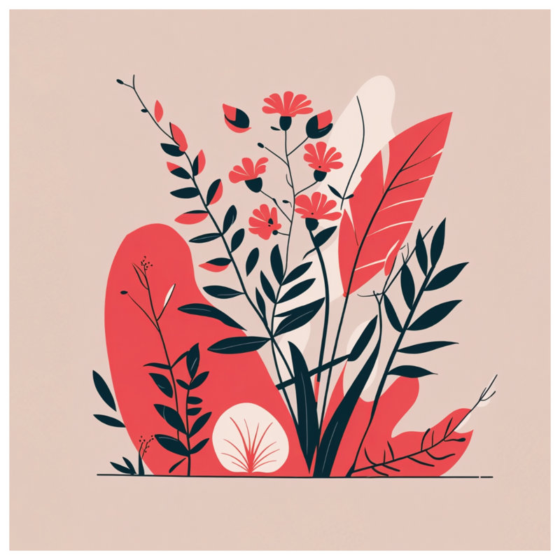 Coussin Floral, 26 x 26 pouces