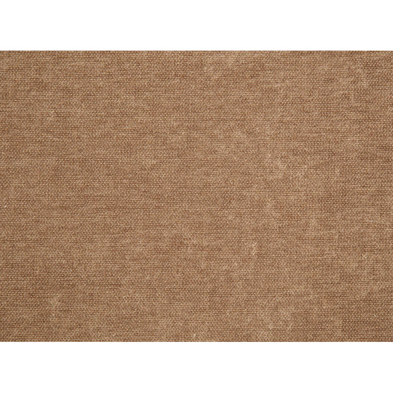 Ensemble de 2 chaises d'appoint en chenille et chêne chocolat Zoey