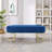 48" Wide Shoe Storage Bench Velvet Upholstered Bench Tufted Bench for Entryway and Bedroom-424379034